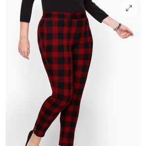 NWT - Talbots Red and Black Women's Pants